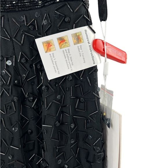 NWT Geometric Embellished Sleeveless A Line Dress 4 - Picture 7 of 11